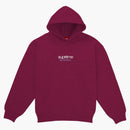 Supreme Classic Logo Shop Hooded Sweatshirt Red