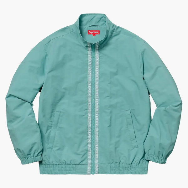 Supreme Classic Logo Taping Track Jacket Pale Green