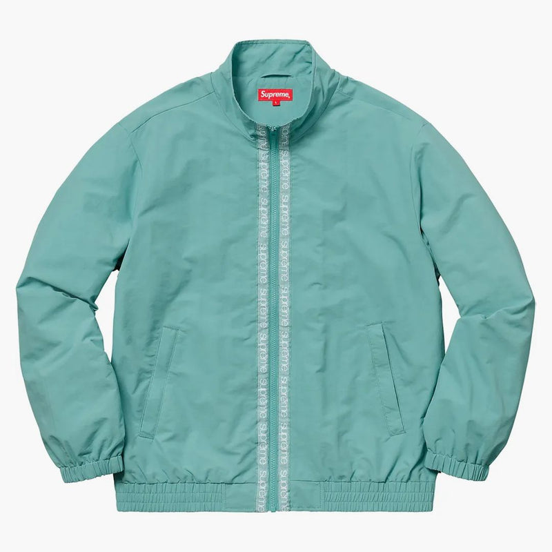 Supreme Classic Logo Taping Track Jacket Pale Green