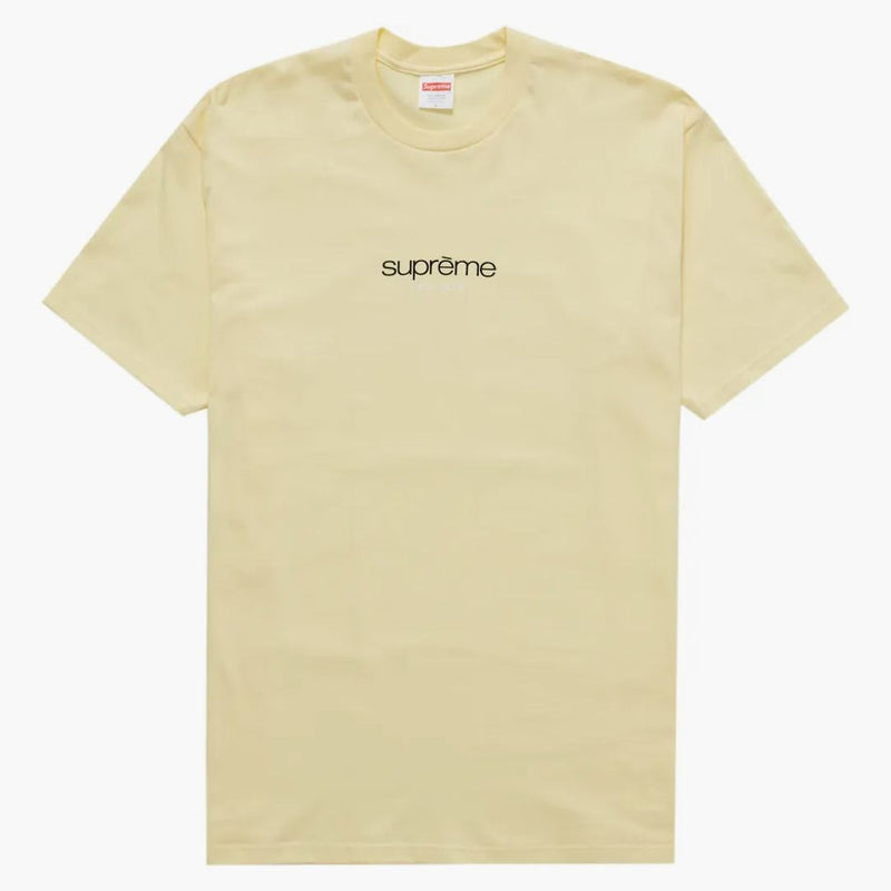 Supreme clásico logotipo té amarillo pálido