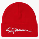 Supreme Classic script beanie red