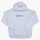 Supreme Classic Script Hooded Sweatshirt Ash Gray