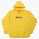 Supreme Classic Script Hooded Sweatshirt Yellow