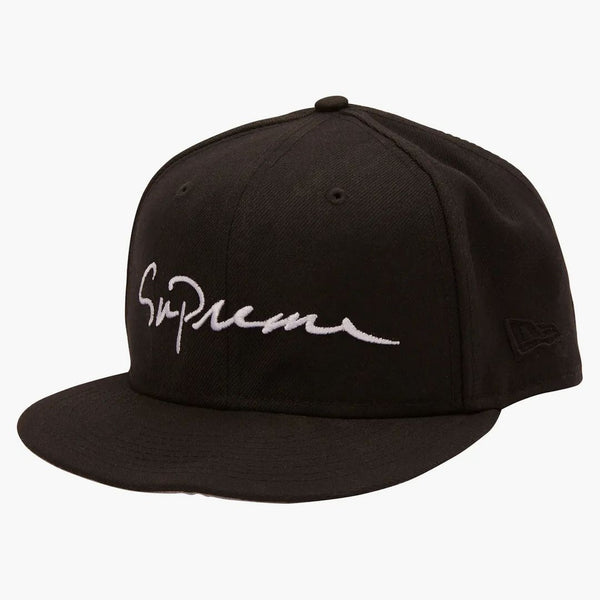 Supreme Classic Script New Era Cap Black