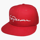 Supreme Classic Script New Era Cap Red