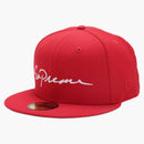 Supreme Classic Script New Era Cap Red