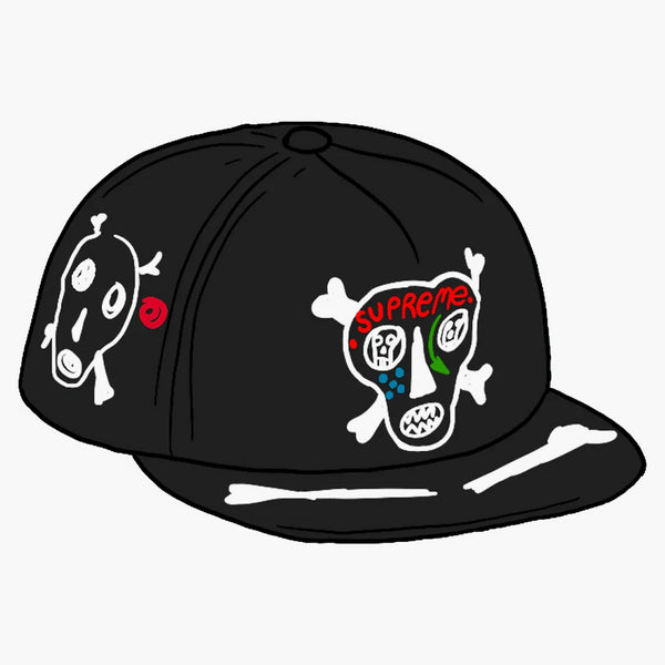 Supreme Clayton Patterson Skulls 5-panel černá