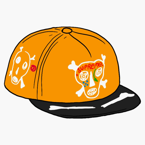 Supreme Clayton Patterson Skulls 5-panel Orange
