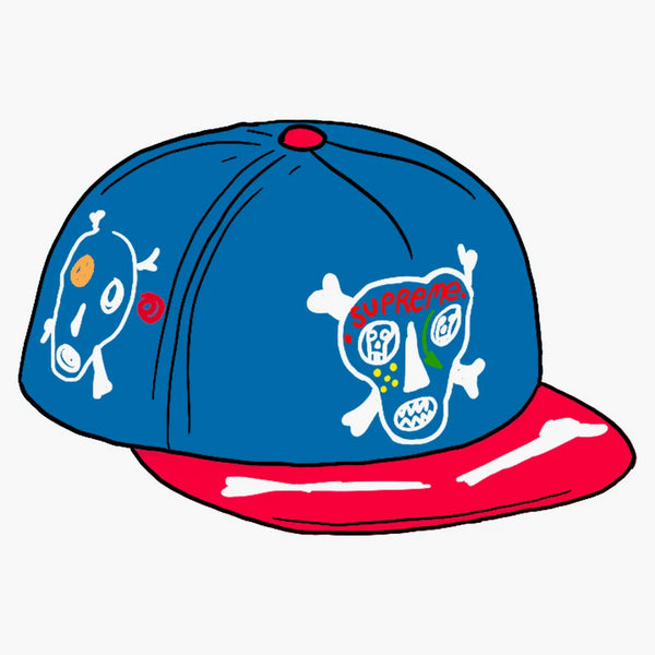 Supreme Clayton Patterson Skulls 5-Panel Royal