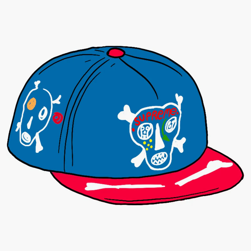 Supreme Clayton Patterson Skulls 5-Panel Royal