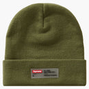 Supreme Clear Label Beanie Olive