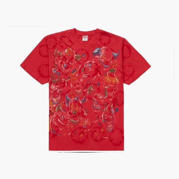 Supreme clowns tea bleached red
