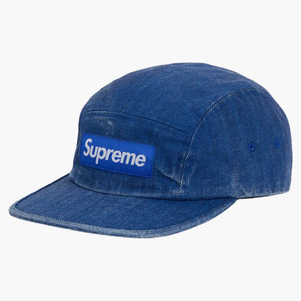 Supreme Coated Denim Camp Cap Royal