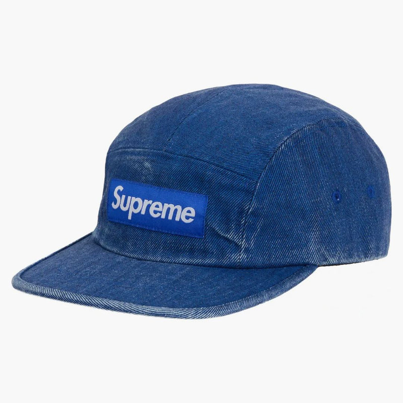 Supreme Coated Denim Camp Cap Royal