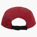 Supreme Coated Denim Camp Cap Red