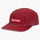 Supreme Coated Denim Camp Cap Red