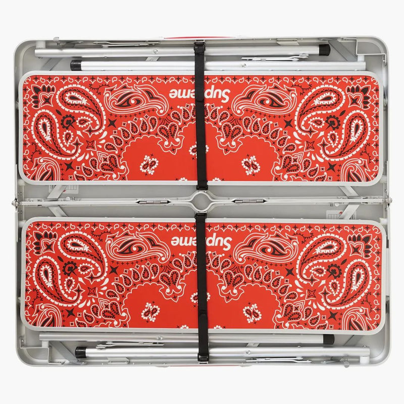 Supreme Coleman Folding Table Set Red