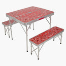 Supreme Coleman Folding Table Set Red