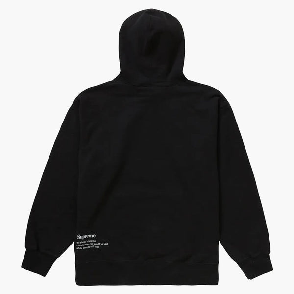 Supreme Collage Grid Hooded Sweatshirt svart
