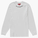 Supreme Collar Logo L/s Top White