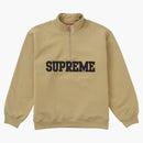 Supreme Collegiate Half Zip Ladern Dark Tan oscuro
