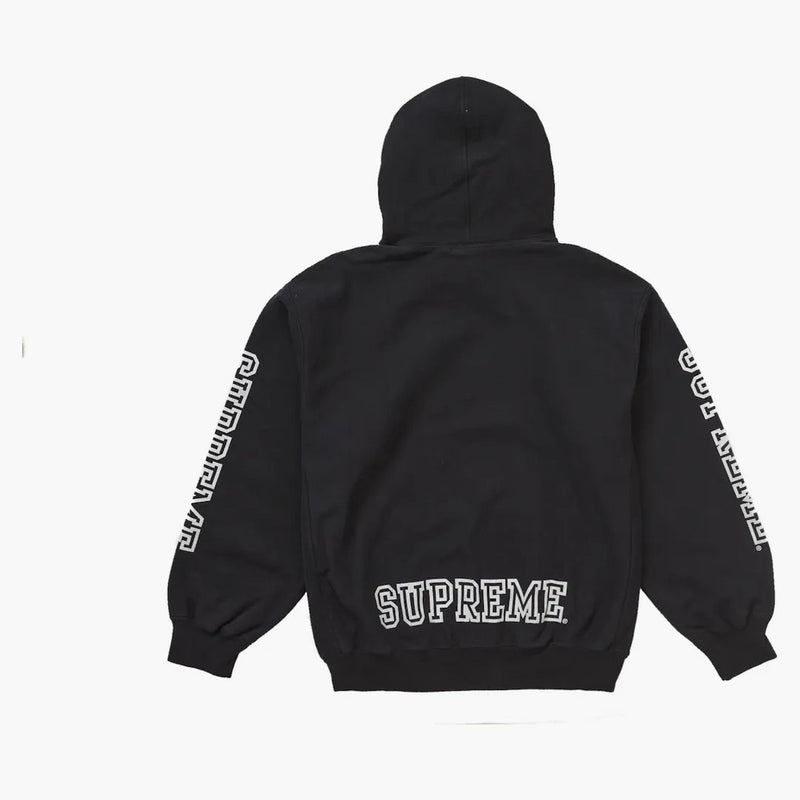 Supreme Collegiate Sleeve Hooded Sweatshirt svart
