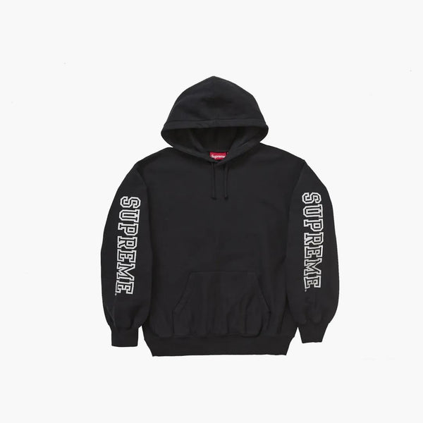 Supreme Collegiate Sleeve Hooded Sweatshirt svart