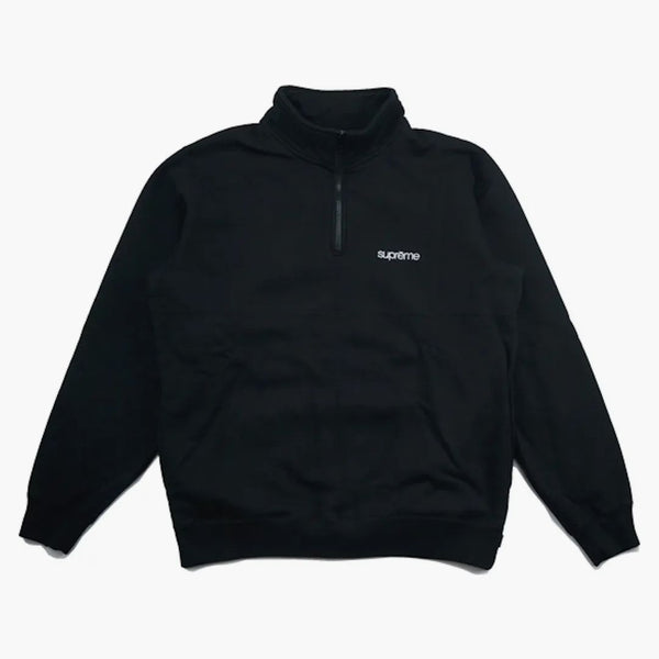 Supreme Color Blocked Half Zip Sweatshirt Black