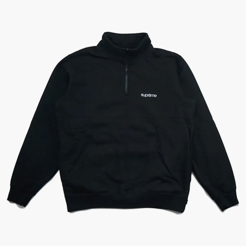 Supreme Color Blocked Half Zip Sweatshirt Black