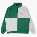 Supreme Color Blocked Half Zip Sweatshirt Light Pine