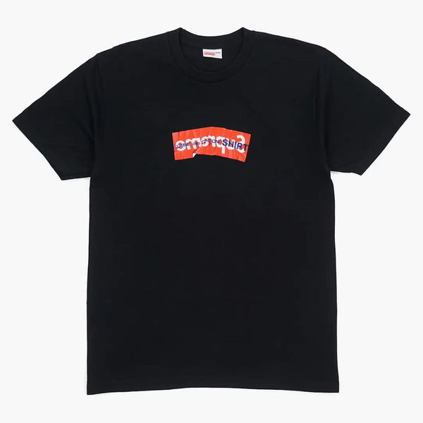 Supreme Comme Des Garcons Shirt Box Logo Tee Black