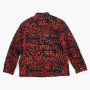 Supreme Comme Des Garcons Shirt Printed Canvas Chore Coat Black