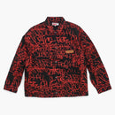Supreme Comme Des Garcons Shirt Printed Canvas Chore Coat Black