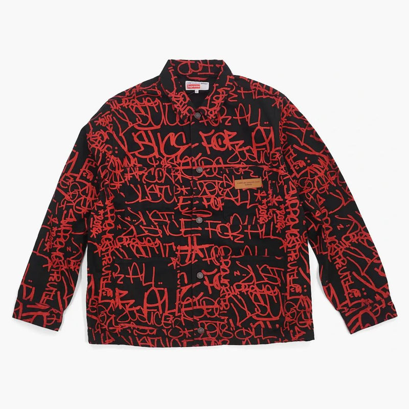 Nejvyšší košile Comme des Garcon Panvas Canvas Chure Coat Black