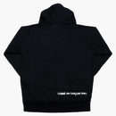 Supreme Comme of the Garcon Shirt Split Box Logo Hooded Sweatshirt Black