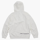 Supreme Comme of the Garcon Shirt Split Box Logo Hooded Sweatshirt White