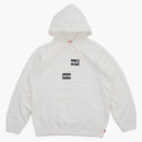 Supreme Comme of the Garcon Shirt Split Box Logo Hooded Sweatshirt White