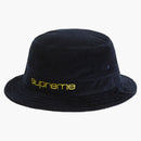 Supreme Compact Logo Corduroy Crusher Navy