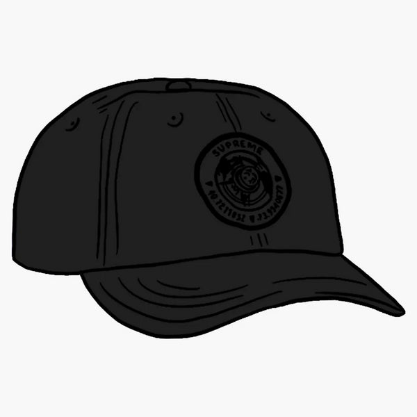 Supreme Compass 6-panel Black