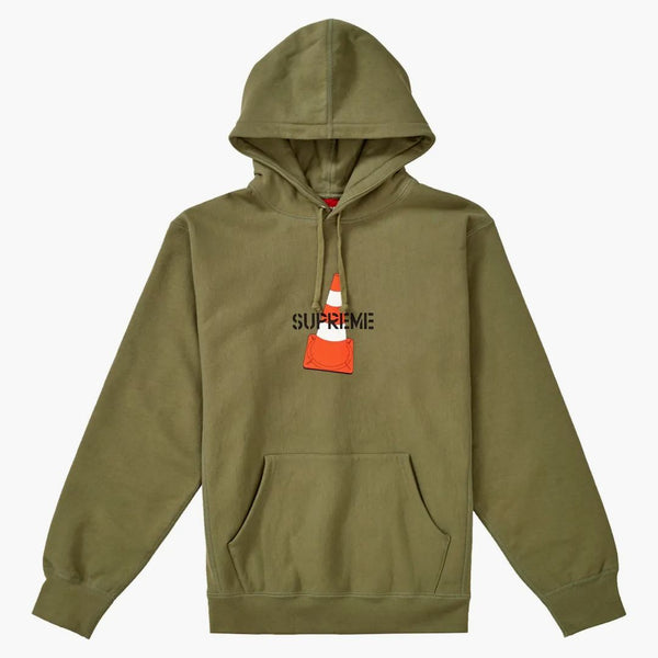 Supreme Cone Hooded Sweatshirt Light Olive