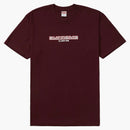 Supreme Connected Tee Burgundy