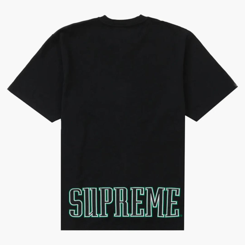 Supreme Contrast Appliqué S/s Top Black