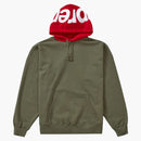 Supreme Contrast Hooded Sweatshirt Light Olive