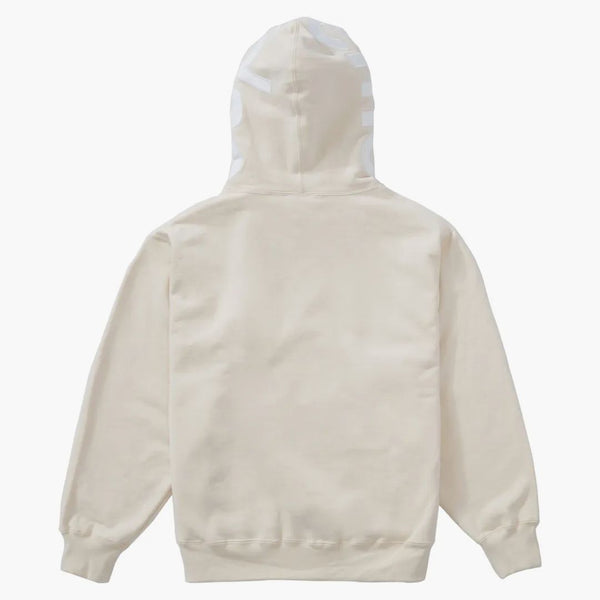 Supreme Contrast Hooded Sweatshirt Natural