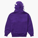 Sudadera con capucha suprema de contraste púrpura