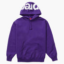 Sudadera con capucha suprema de contraste púrpura