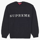 Supreme Contrast Logo Sweater Black