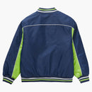 Supreme Contrast Script Varsity Jacket Navy