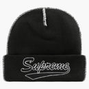 Supreme Contrast Stitch Beanie (FW22) Black
