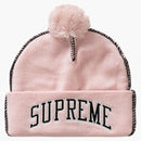 Nejvyšší kontrastní steh beanie světle růžová